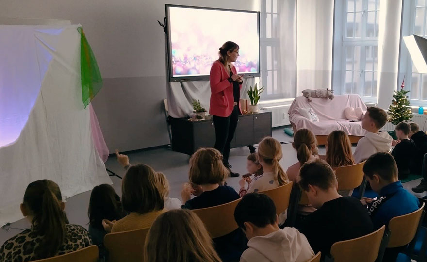 Theaterprojekt „Mit dem Herzen sieht man gut“